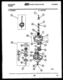 TRANSMISSION PARTS Diagram and Parts List for AW700G1D  Kelvinator Washer