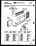CABINET AND INSTALLATION PARTS Diagram and Parts List for M205F1QA  Kelvinator Air Conditioner