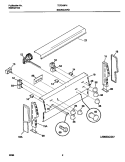 BACKGUARD Diagram and Parts List for TEF240PHD1  Tappan Range