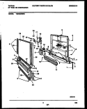 DOOR PARTS Diagram and Parts List for TDB232RBR0  Tappan Dishwasher