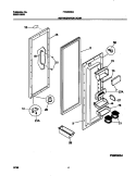 REFRIGERATOR DOOR Diagram and Parts List for FRS26ZSGB0  Frigidaire Refrigerator