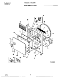 FRONT PANEL / LINT FILTER Diagram and Parts List for FDG336RET0  Frigidaire Dryer