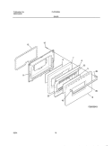 DOOR Diagram and Parts List for FLF316WHSB  Frigidaire Range