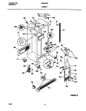 CABINET Diagram and Parts List for FRS24ZGEW2  Frigidaire Refrigerator