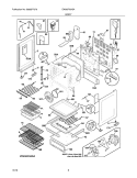 BODY Diagram and Parts List for EW30IF60ISA  Electrolux Range
