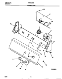 CONTROL PANEL Diagram and Parts List for WWX223RBW3  Frigidaire Washer