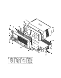 CABINET FRONT, WRAPPER Diagram and Parts List for FAB067W7B1  Frigidaire Air Conditioner
