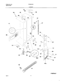 CABINET Diagram and Parts List for FRS26ZNHW2  Frigidaire Refrigerator