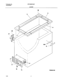 CABINET Diagram and Parts List for GFC05M0AW1  Gibson Freezer