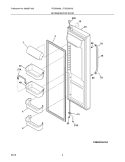 Part Location Diagram of 242038847 Frigidaire Display DOOR-REF