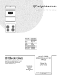COVER Diagram and Parts List for CFEF316ES1  Frigidaire Range