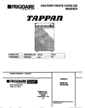 COVER Diagram and Parts List for TWX645RBW3  Tappan Washer