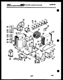 ELECTRICAL AND AIR HANDLING PARTS Diagram and Parts List for AM10C4ETBA  Gibson Air Conditioner