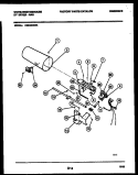 BURNER, IGNITER AND VALVE Diagram and Parts List for DG640KXW6  Frigidaire Dryer