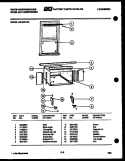 CABINET PARTS Diagram and Parts List for AC088K7B3  Frigidaire Air Conditioner