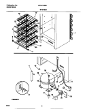 SYSTEM Diagram and Parts List for GFU21M9AW6  Gibson Freezer