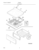 TOP/DRAWER Diagram and Parts List for CRE3880GWWF  Crosley Range