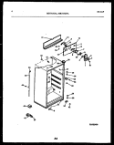 CABINET PARTS Diagram and Parts List for MRT15CHAA0  Frigidaire Refrigerator