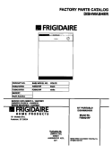 COVER Diagram and Parts List for FDB421RFR5  Frigidaire Dishwasher