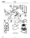 BODY Diagram and Parts List for FGF378WCCB  Frigidaire Range