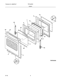 DOOR Diagram and Parts List for FEFL68GMH  Frigidaire Range