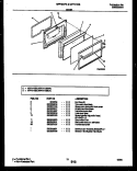 DOOR PARTS Diagram and Parts List for MPF300BPDA  Uni Range