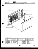 DOOR PARTS Diagram and Parts List for MCT1370E  Frigidaire Microwave