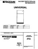 COVER Diagram and Parts List for MRT18BSCW0  Frigidaire Refrigerator