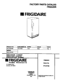 COVER Diagram and Parts List for FFU17F9GW3  Frigidaire Freezer
