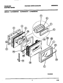 DOOR Diagram and Parts List for FES355CBSC  Frigidaire Range