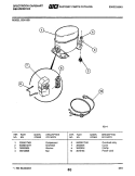 Part Location Diagram of 5303017491 Frigidaire COMPRESSOR