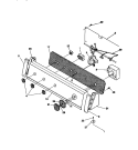 CONTROL PANEL Diagram and Parts List for FWS645RBS1  Frigidaire Washer