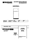 COVER Diagram and Parts List for MRT15CPEW2  Frigidaire Refrigerator