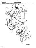 INTERIOR FREEZER COMPARTMENT Diagram and Parts List for F45WP22BD0  Frigidaire Refrigerator