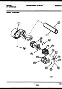 BLOWER AND DRIVE PARTS Diagram and Parts List for 49-2551-00-03  Tappan Dryer