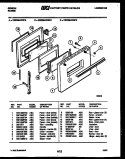 DOOR PARTS Diagram and Parts List for CEE2M4WSPD  Gibson Range