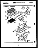 SHELVES AND SUPPORTS Diagram and Parts List for TGK180EN1D  Kelvinator Refrigerator