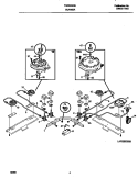 BURNER Diagram and Parts List for FGC6X5XEWD  Frigidaire Cooktop