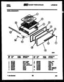 BROILER DRAWER PARTS Diagram and Parts List for 24KGMAWAN4  Tappan Range