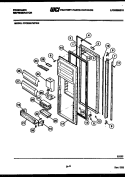 REFRIGERATOR DOOR PARTS Diagram and Parts List for FPCE24VWFA0  Frigidaire Refrigerator