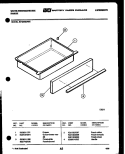 DRAWER PARTS Diagram and Parts List for KF420GDD5  Frigidaire Range