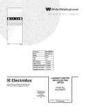 COVER Diagram and Parts List for WLSG62RFW4  Westinghouse Washer Dryer Combo