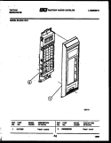 CONTROL PANEL Diagram and Parts List for 56-9440-10-01  Tappan Microwave