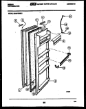REFRIGERATOR DOOR PARTS Diagram and Parts List for RS19F3WS1C  Gibson Refrigerator