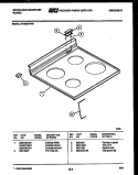 COOKTOP PARTS Diagram and Parts List for KF590HDD6  Frigidaire Range