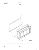 DOOR Diagram and Parts List for FFC05M0AW0  Frigidaire Freezer