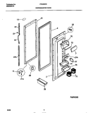 REFRIGERATOR DOOR Diagram and Parts List for FRS26ZGEB0  Frigidaire Refrigerator