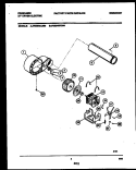 BLOWER AND DRIVE PARTS Diagram and Parts List for FDE546RBS0  Frigidaire Dryer
