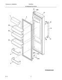REFRIGERATOR DOOR Diagram and Parts List for EI26SS35JS0  Electrolux Refrigerator