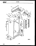 CABINET PARTS Diagram and Parts List for KRT19PNAW0  Kelvinator Refrigerator